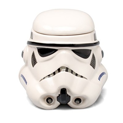 Star Wars Mug - Stormtrooper Helmet 3D Ceramic Coffee and Drink Mug with Removable Lid - 20-oz