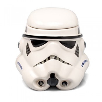 Star Wars Mug - Stormtrooper Helmet 3D Ceramic Coffee and Drink Mug with Removable Lid - 20-oz