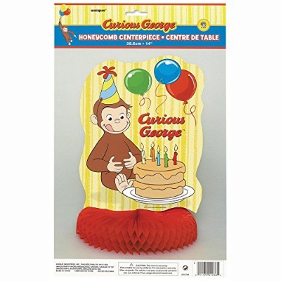 14" Honeycomb Curious George Decoration