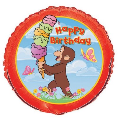 18'' Foil Curious George Balloon