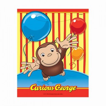Curious George Favor Bags, 8ct