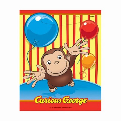 Curious George Favor Bags, 8ct