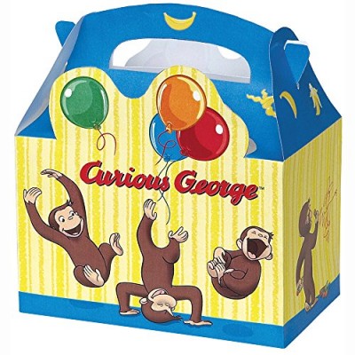 Curious George Favor Boxes, 4ct