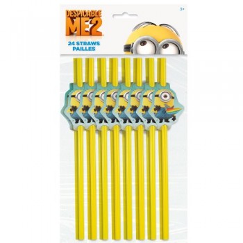 Despicable Me Party Straws, 24ct