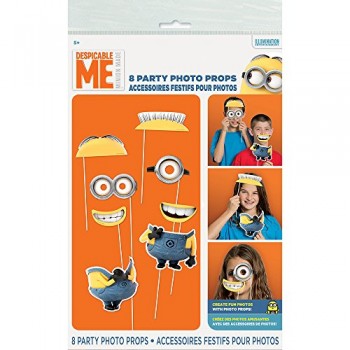 Despicable Me Photo Booth Props, 8pc