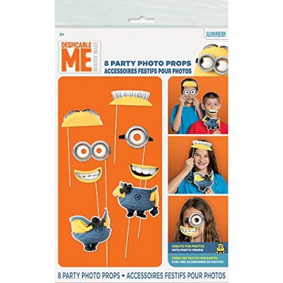 Despicable Me Photo Booth Props, 8pc