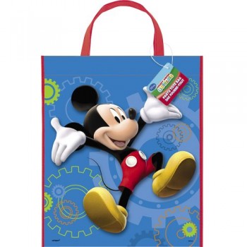Large Plastic Mickey Mouse Clubhouse Favor Bag, 13" x 11"