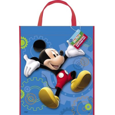 Large Plastic Mickey Mouse Clubhouse Favor Bag, 13" x 11"