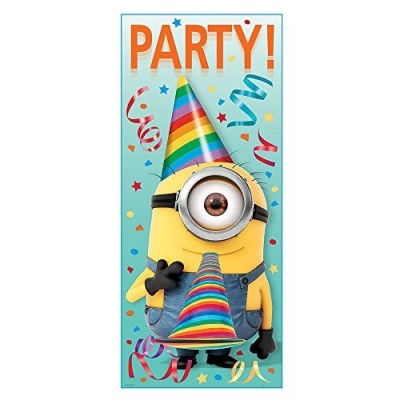 Plastic Despicable Me Door Poster, 60" x 27"