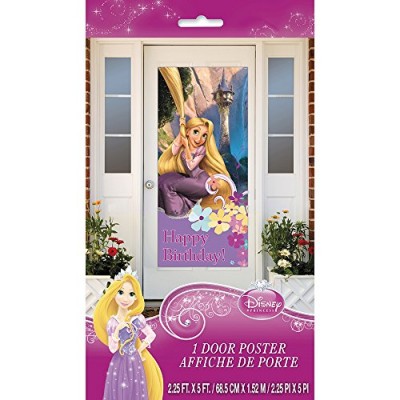 Plastic Disney Tangled Door Poster, 60" x 27"