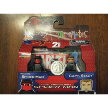 Marvel Minimates Amazing SpiderMan Movie Exclusive Vigilante SpiderMan Capt. Stacy