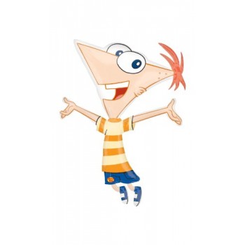 Phineas And Ferb 28 In. Large Shape Foil Balloon - Each