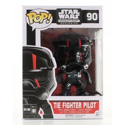 Star Wars Tie Fighter Pilot Red Stripe POP! Figure Smugglers Bounty Exclusive 90