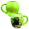 Vandor 99068 Star Wars Yoda 18 oz Oval Ceramic Mug, Green