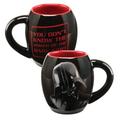 Vandor 99561 Star Wars Darth Vader 18 oz  Oval Ceramic Mug, Black