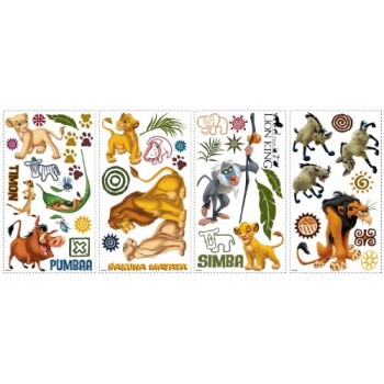 Disney "The Lion King" Wall Decal Cutouts 18"x40"
