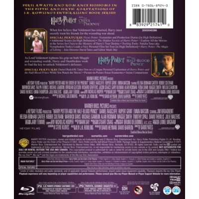Harry Potter Double Feature: Harry Potter and the Order of the Phoenix /Harry Potter and the Half-Blood Prince [Blu-ray]
