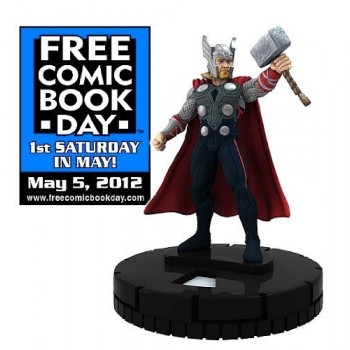 Free Comic Book Day THOR The Mighty Avenger Limited edition HeroClix Marvel Game Figure WizKids NECA Toys