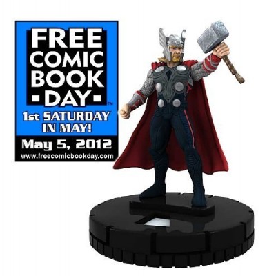 Free Comic Book Day THOR The Mighty Avenger Limited edition HeroClix Marvel Game Figure WizKids NECA Toys