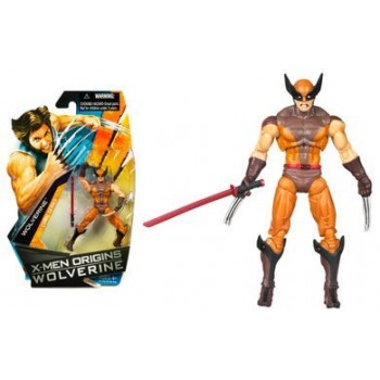X-Men Origins Wolverine - Comic Book Series - Wolverine Action Figure Brown Suit