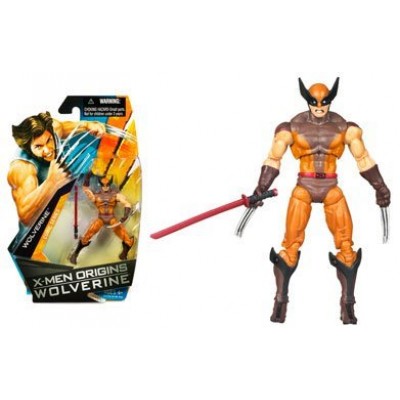 X-Men Origins Wolverine - Comic Book Series - Wolverine Action Figure Brown Suit