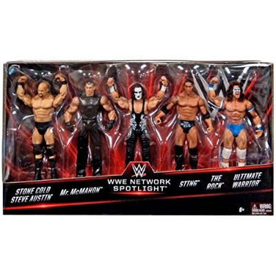 WWE Basic Series, WWE Network Spotlight Exclusive 5-Pack [Stone Cold, Mr. McMahon, Sting, The Rock, and Ultimate Warrior]