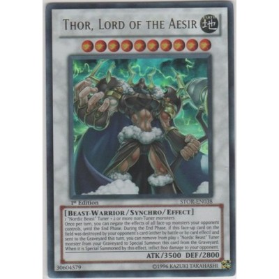 Yu-Gi-Oh! - Thor, Lord of the Aesir (STOR-EN038) - Storm of Ragnarok - Unlimited Edition - Ultra Rare