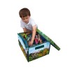 Neat-Oh! ZipBin 160 Dinosaur Collector Toy Box & Playset w/ 2 Dinosaurs